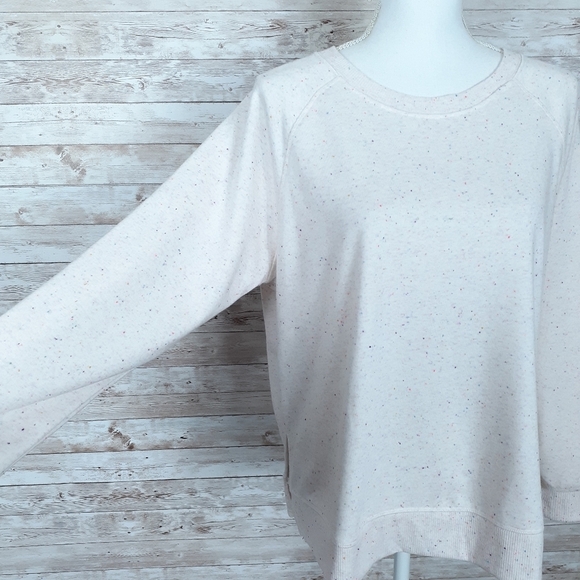Style & Co Sweatshirt Ivory Confetti Top H - Picture 2 of 5